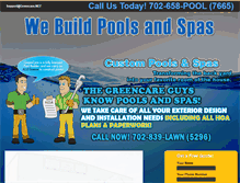Tablet Screenshot of lasvegasbestpoolbuilder.com